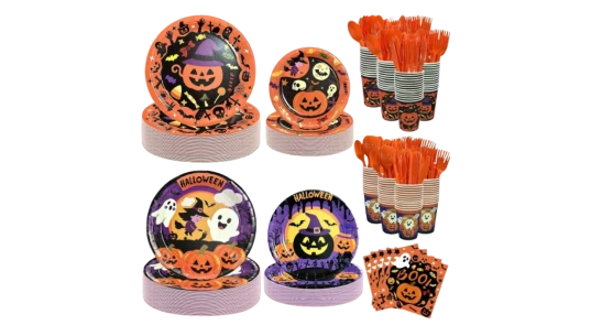 Halloween Plates and Napkins Sets 350 PCs