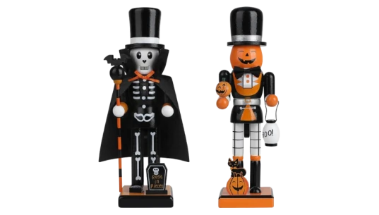 Halloween Decorative Nutcrackers 2 Skeleton