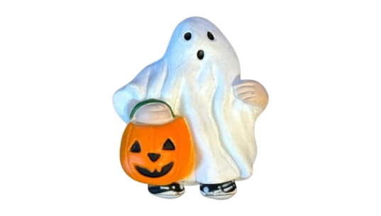 Halloween Trick Or Treater Ghost Brooch