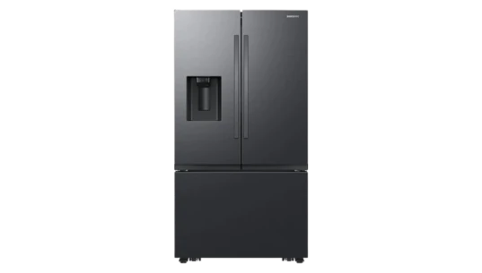 3-Door French Door - Matte Black Steel
