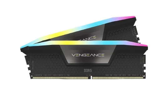 VENGEANCE RGB DDR5 RAM 32GB (2x16GB) 6000MHz CL36 - Black