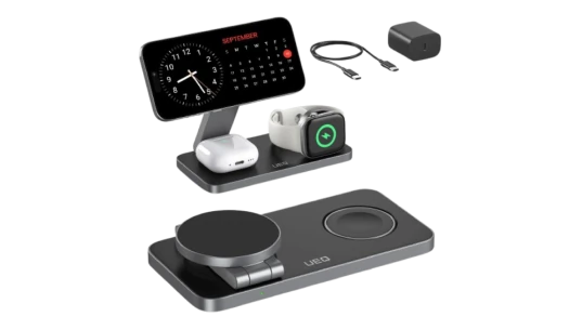 3 in 1 Wireless Charging Station - Black
