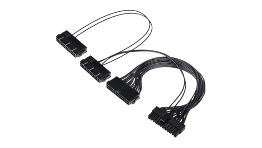24 Pin Male 1 to 3 Port Power Cable