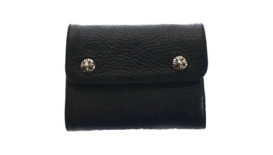 Mini Leather Wallet - Black