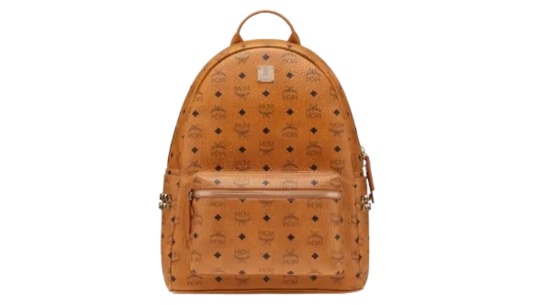 Stark Backpack - Visetos Side Studs Medium Cognac