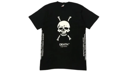 Skull-Print T-Shirt - Black/White