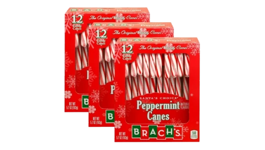 Peppermint Candy Canes, 12 Count (162g) - Pack of 3