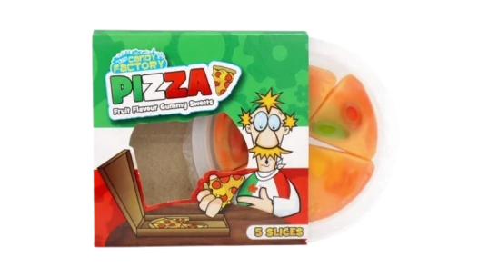 Crazy Candy Factory Pizza Slices Fruit Gummy Sweets (21g)