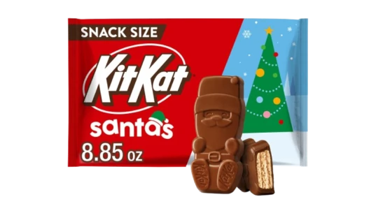 KIT KAT Milk Chocolate Wafer Snack Size Santas (226g)