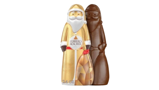 Ferrero Rocher Milk Chocolate Hazelnut Hollow Santa (60g)