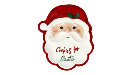 Santa Face Serving Plate - 29 cm