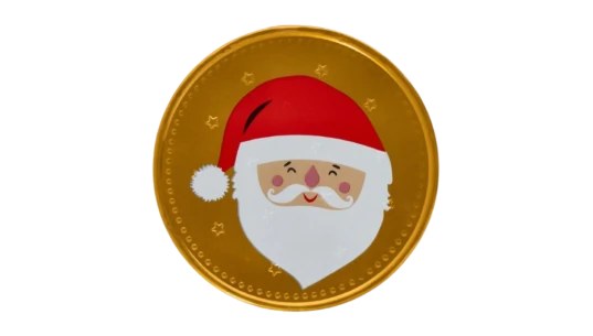 Big Christmas Chocolate Coin Santa