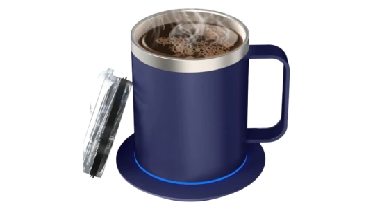 USB Self Heating Coffee Mug - Royal Blue