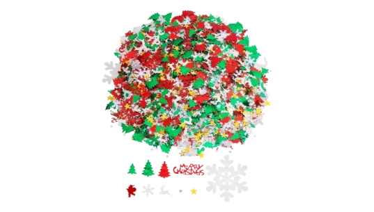 Christmas Glitter Confetti 4800 Pieces - Multicolor