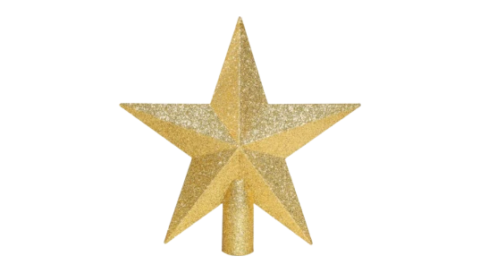 Christmas Tree Topper Gold Star