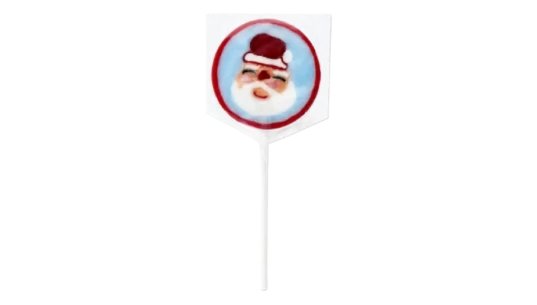 Santa Face Lollipop - Raspberry Flavour