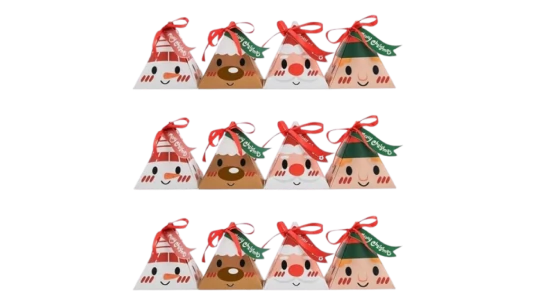 Christmas Triangle Candy Boxes 24 Pieces