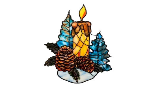 Christmas Candle Ornament