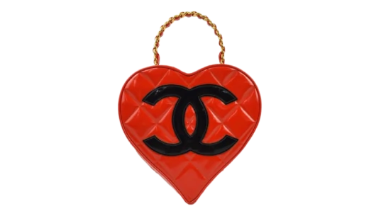 Heart Vanity Handbag 1995 Pre-Owned - Red/Black