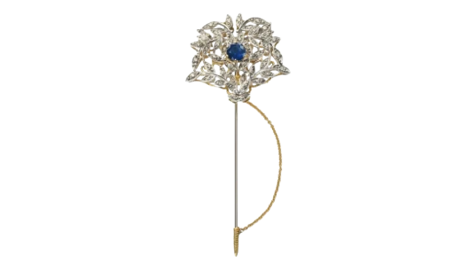 Sicily Brooch - Silver Tone