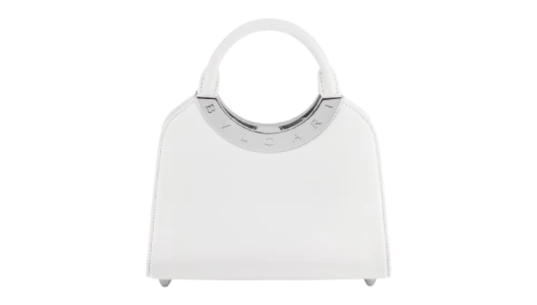 Bvlgari Roma Small Top Handle Bag - White