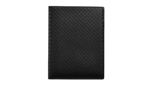 Tifanny T Square Leather Passport Cover - Black