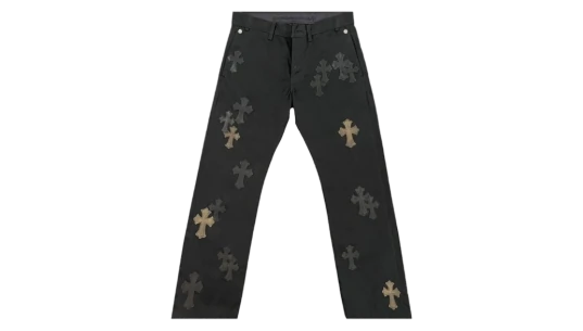 Cross Patch Chino Pants - Black/Camo