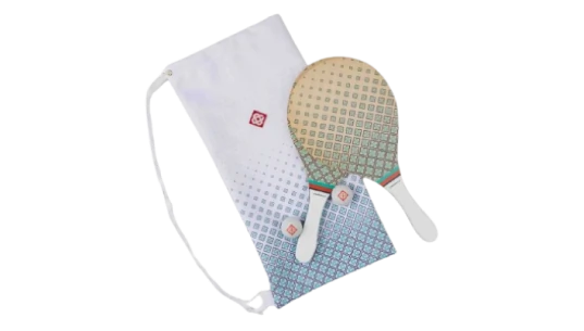 Paddles Beach Club Racket Set - Light Beige
