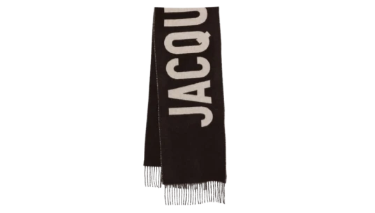 Virgin Wool Scarf - Dark Brown