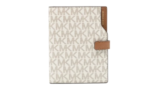 Jet Set Monogram Passport Wallet - White