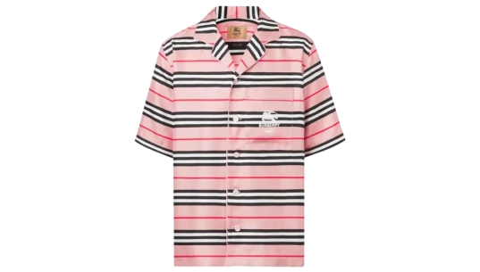 Icon Stripe Silk Pyjama Shirt (Burberry Exclusive) - Archive Beige
