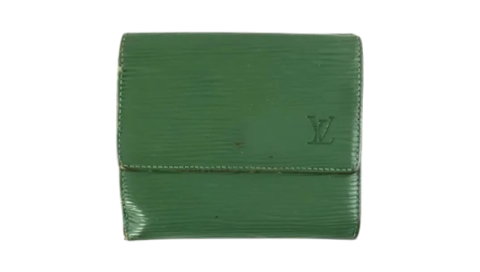 Epi Leather Wallet - Green Pre-Owned