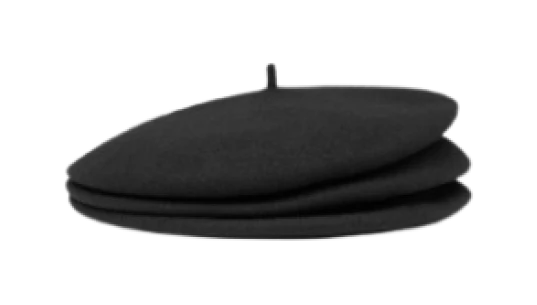 The Concertina Wool Beret - Black