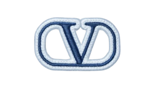 Valentino Logo Patch - Blue/White