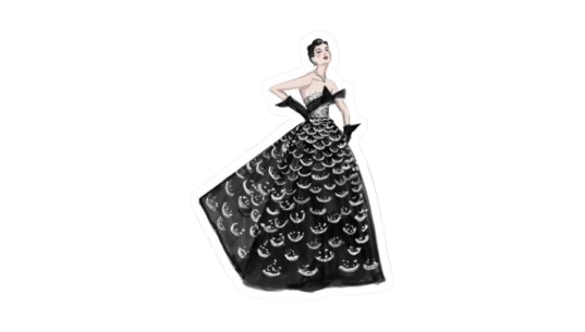 Sparkling Vintage Glamour Sticker