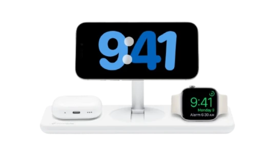Podium 3-in-1 Wireless Charger - White