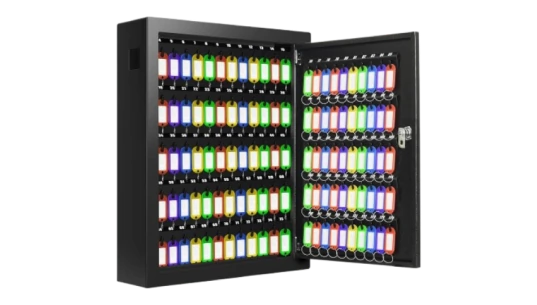 125 Key Lock Box Wall Mount - Black