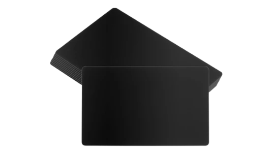 Metal Blank Name Business Cards 10 Pack - Black