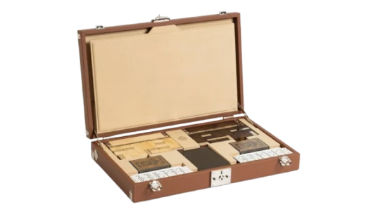 Leather-Maple Wood Chess Set