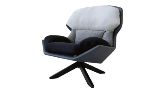 Clarissa Armchair - Blue/Black/White
