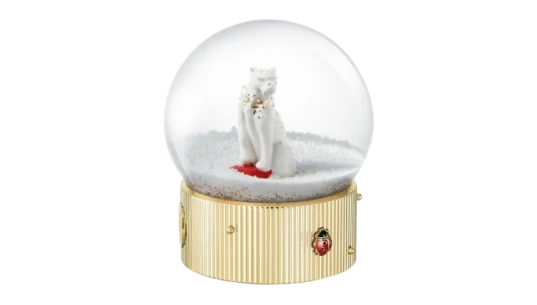 Diabolo de Cartier Snow Globe - Lacquered Gold-Finish Metal