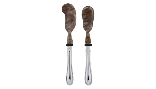 Spoon and Spreader Caviar Set - Silver