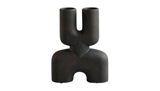 Mini Cobra Double Vase - Black
