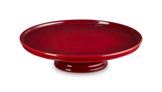 Stoneware Cake Stand 30cm - Red