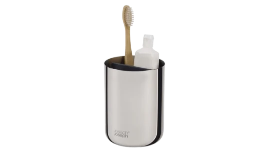 EasyStore Luxe Toothbrush Holder - Stainless Steel