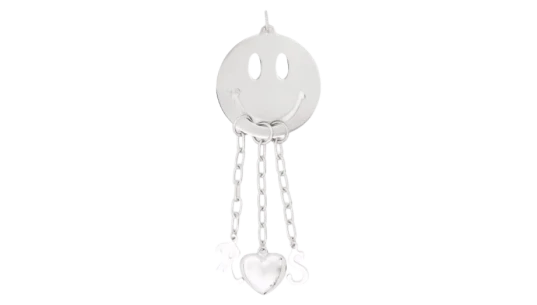 RS Pendant - Silver-Tone Metal
