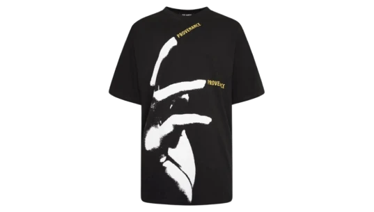 Overzised T-Shirt With Nails Print Front And Back - Black