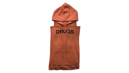 DRUGS Panel Hoodie (FW18) - Orange