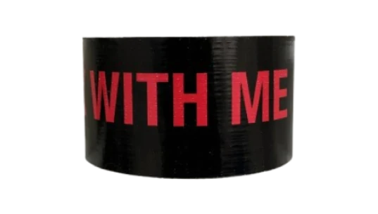Duct Tape Walk With Me - Black/Red