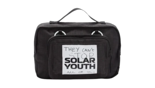 Solar Youth Waist Body Bag - Black/White